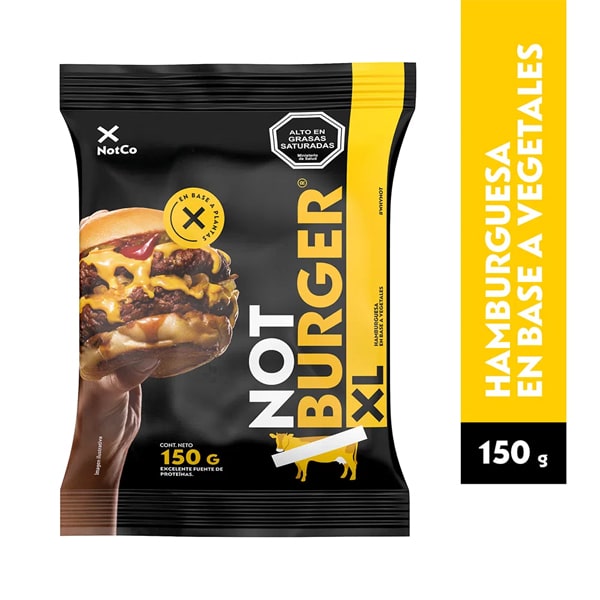 HAMBURGUESA VEGANA NOTBURGER XL 150G NOTCO-min