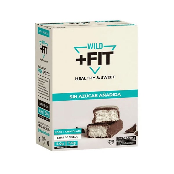 CAJA BARRA COCO CHOCOLATE SIN AZUCAR WILD FIT-min
